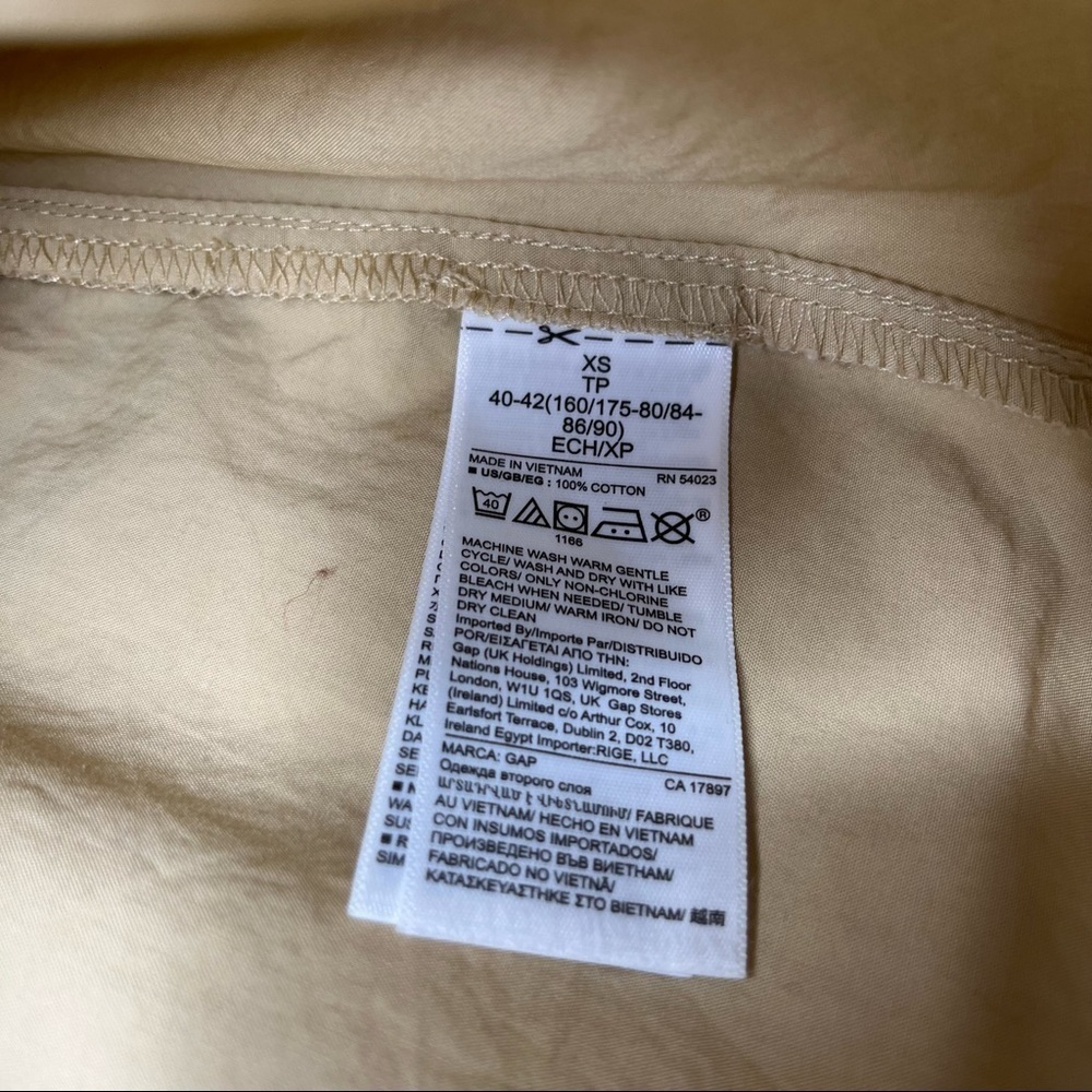 Gap Drawstring Khaki Skirt Size XS - Picture 5 of 7